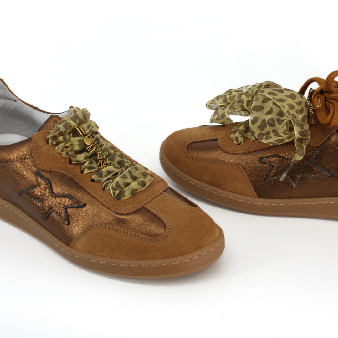 Méliné VARK Bronze Suede Trainers