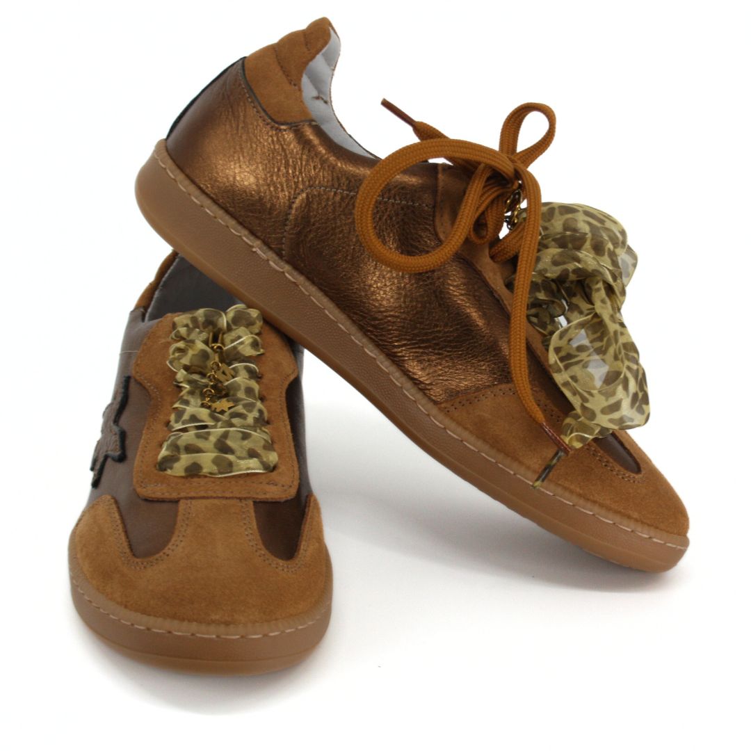 Méliné VARK Bronze Suede Trainers