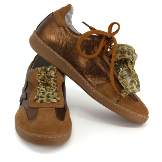 Méliné VARK Bronze Suede Trainers