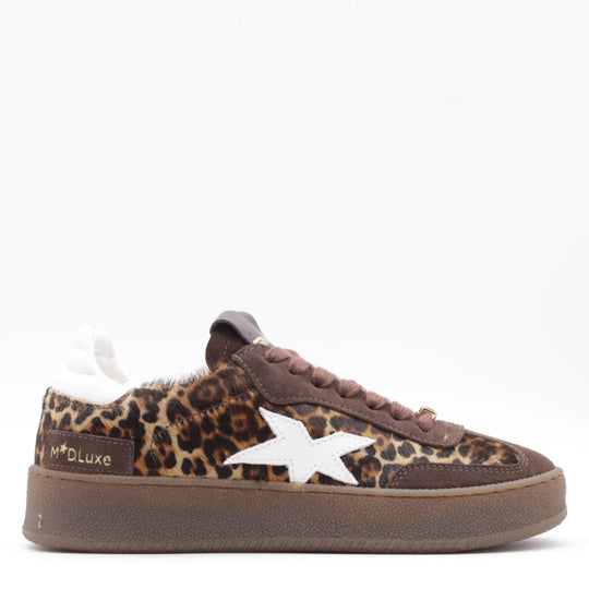Méliné AMBRA Leopard Suede Trainers