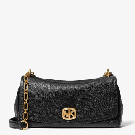Michael Kors BRYANT Small Leather Convertible Black Shoulder Bag