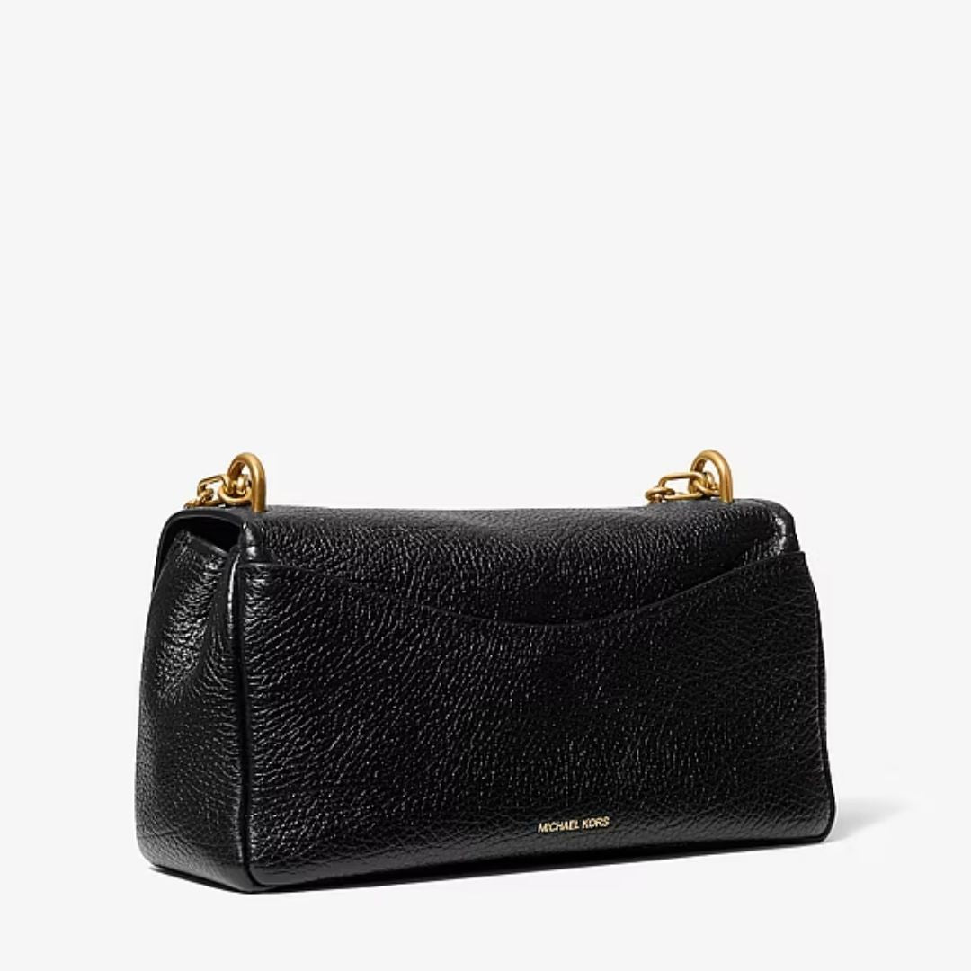 Michael Kors BRYANT Small Leather Convertible Black Shoulder Bag