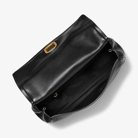 Michael Kors BRYANT Small Leather Convertible Black Shoulder Bag