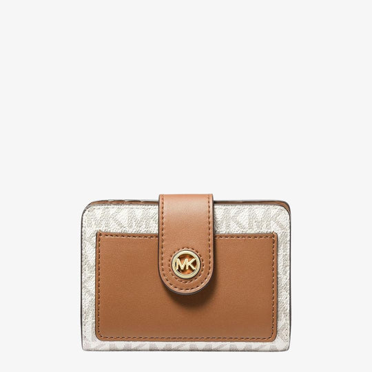 Michael Kors CHARM Signature Vanilla Wallet
