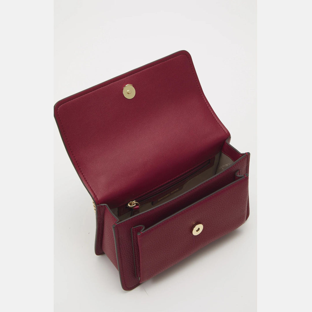 Michael Kors CLARE Deep Red Shoulder Bag