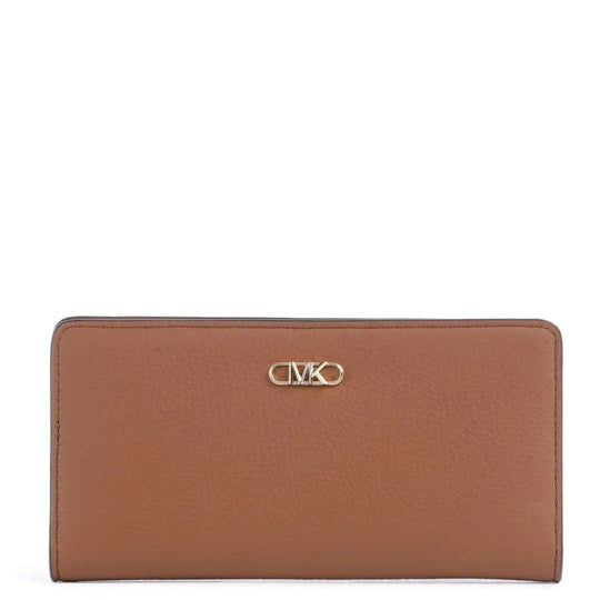 Michael Kors EMPIRE Pebbled Leather Medium Luggage Wallet