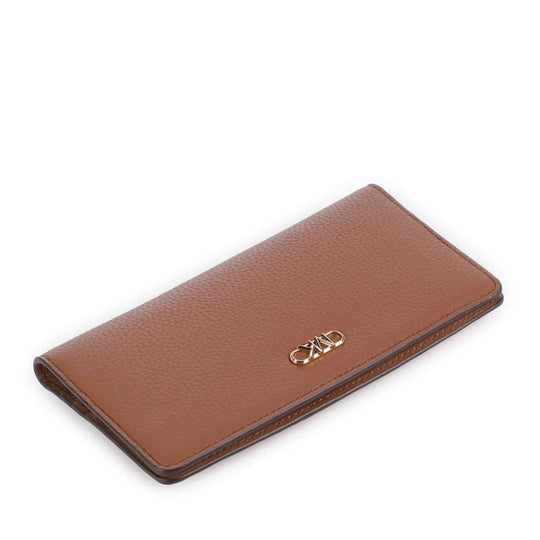 Michael Kors EMPIRE Pebbled Leather Medium Luggage Wallet