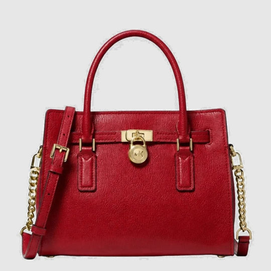 Michael Kors HAMILTON Modern Red Satchel