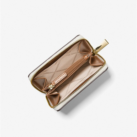 Michael Kors JET SET CHARM Vanilla/Acorn Card Case