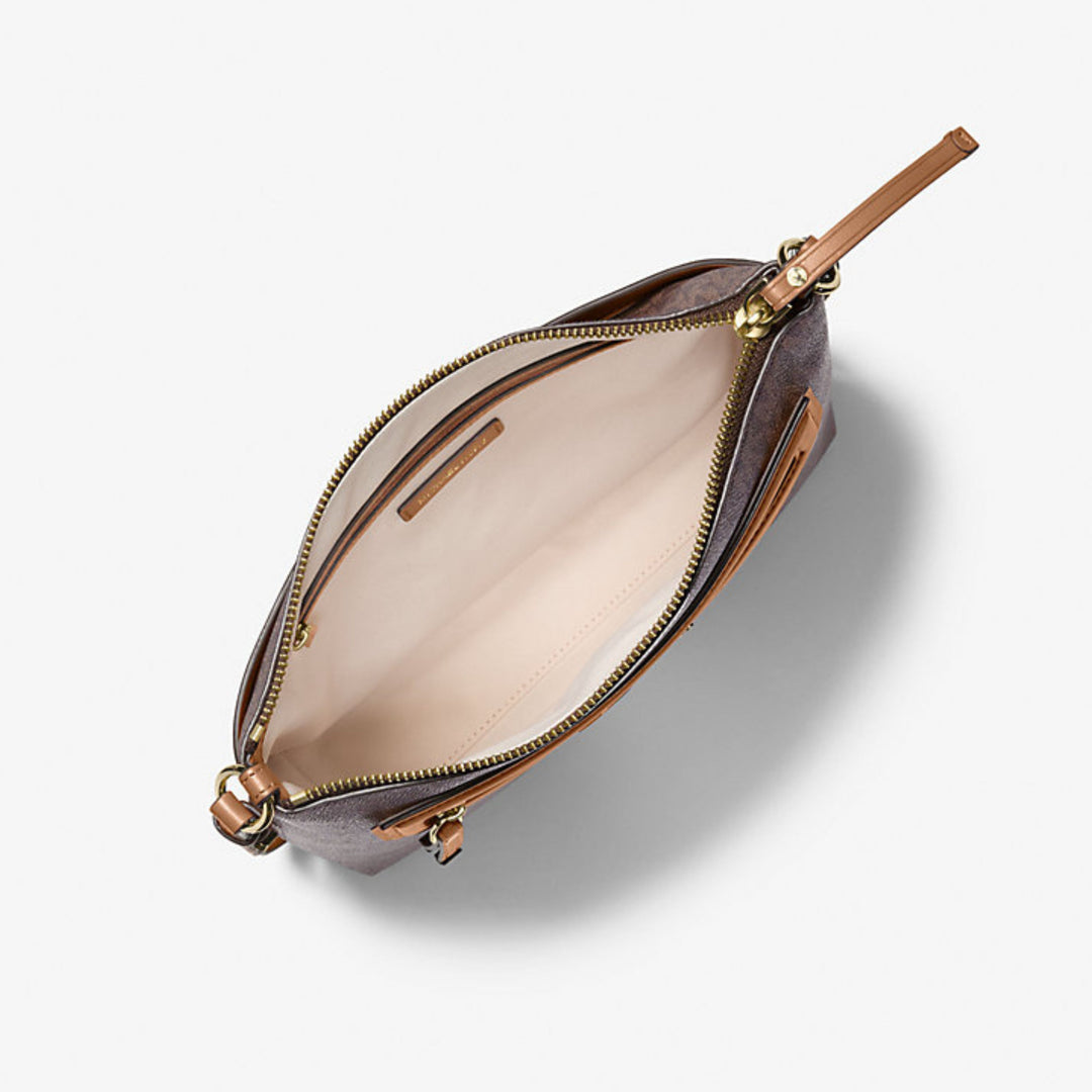 Duża czekoladowa torba Michael Kors HAMILTON MODERNE