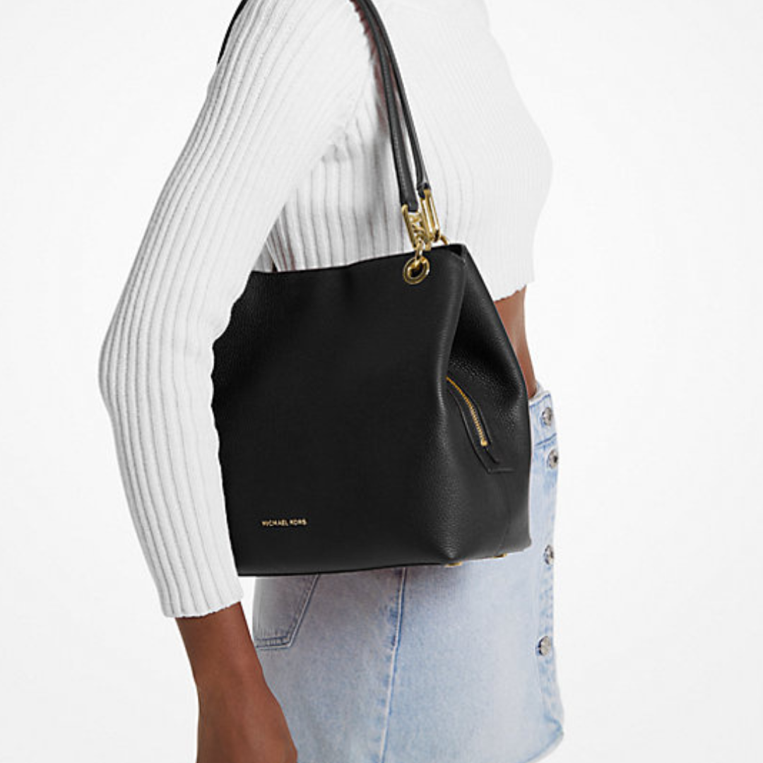 Michael Kors KENSINGTON Black Shoulder Tote