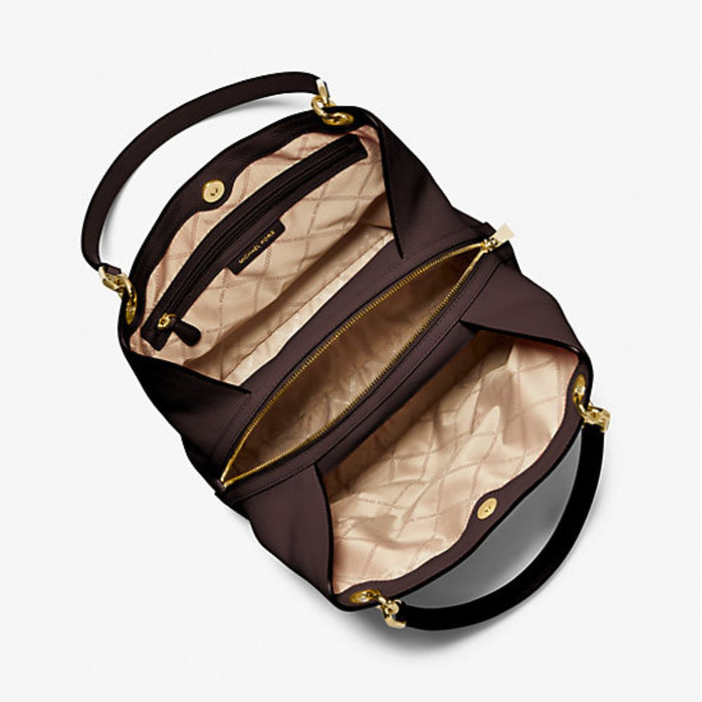 Michael Kors KENSINGTON Chocolate Shoulder Tote