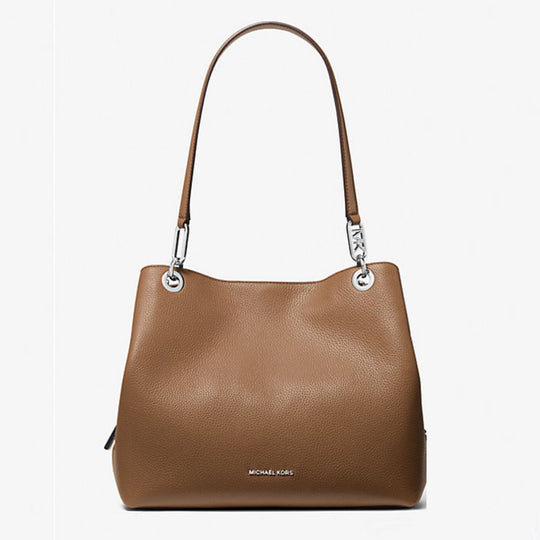 Michael Kors KENSINGTON Large Pebbled Leather Driftwood Tote Bag