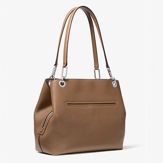 Michael Kors KENSINGTON Large Pebbled Leather Driftwood Tote Bag