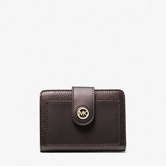 Michael Kors MERCER Small Chocolate Leather Wallet