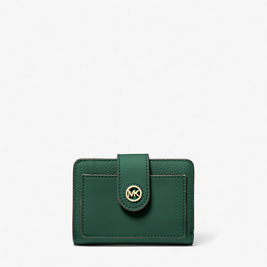 Michael Kors MERCER Small Green Leather Wallet