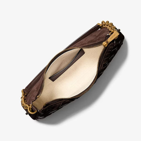 Michael Kors NOLITA Chocolate Weave Pochette