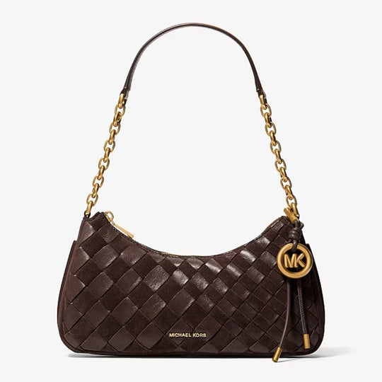 Michael Kors NOLITA Chocolate Weave Pochette