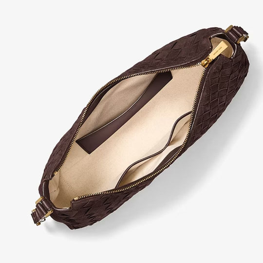 Michael Kors NOLITA Chocolate Weave Shoulderbag