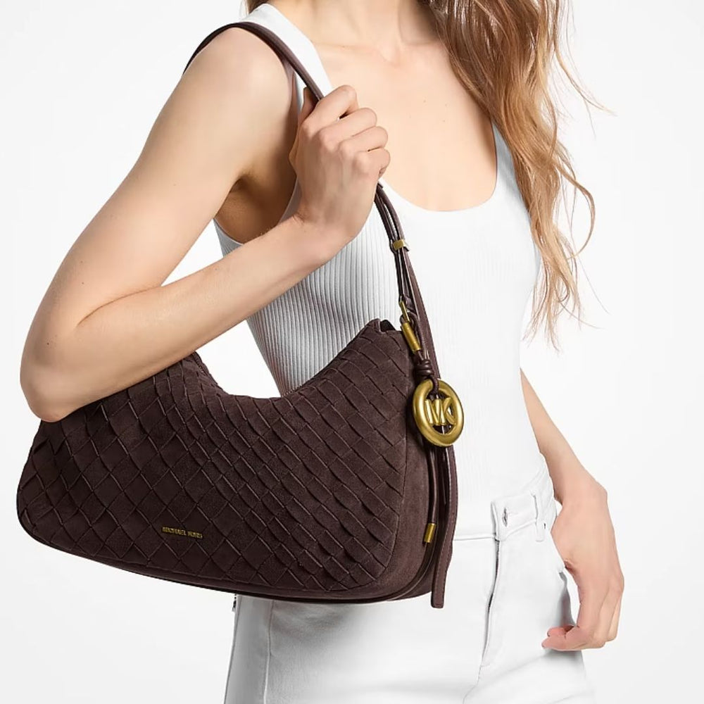 Michael Kors NOLITA Chocolate Weave Shoulderbag