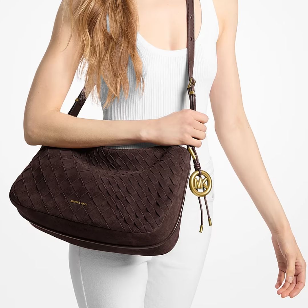 Michael Kors NOLITA Chocolate Weave Shoulderbag