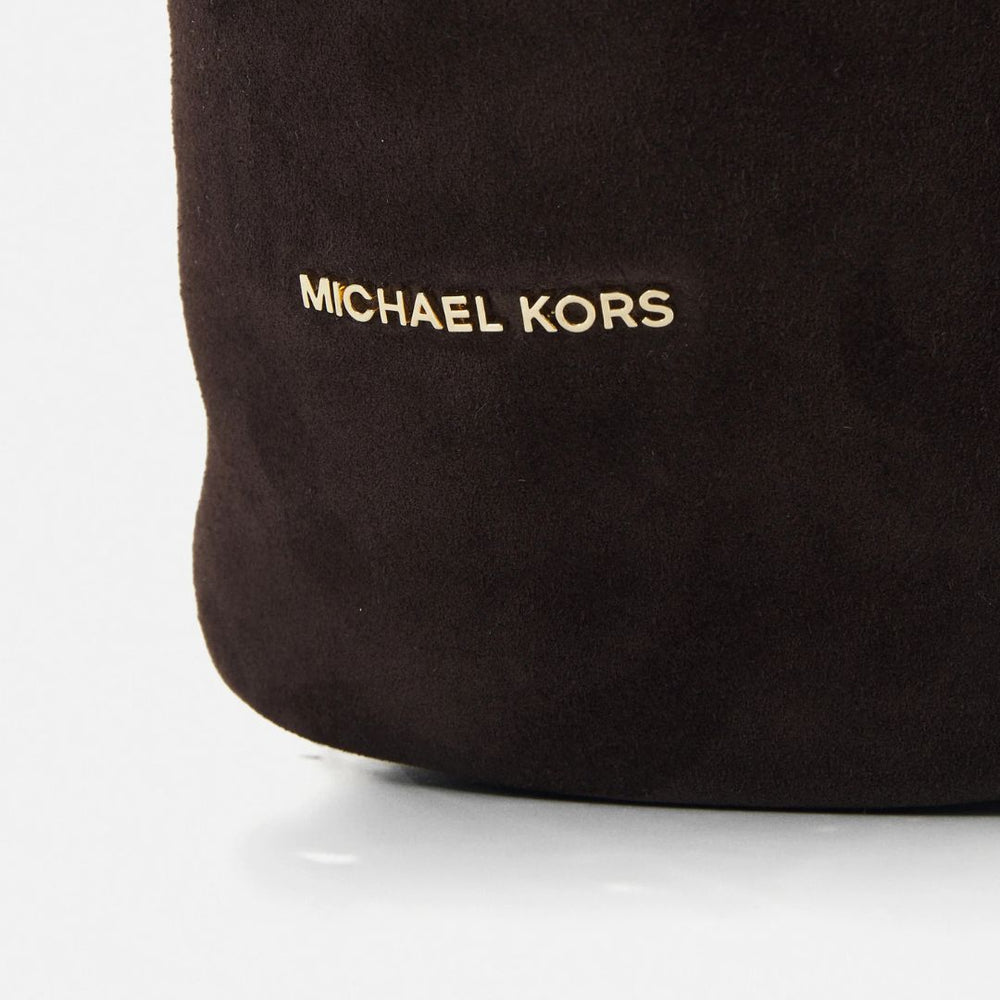 Michael Kors SONNY HOBO Chocolate Suede Shoulder Bag