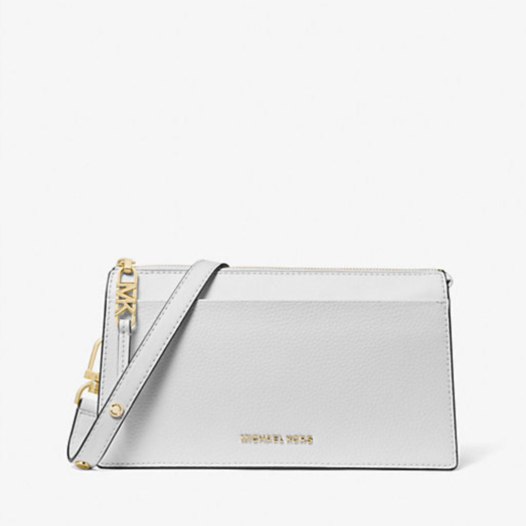 Michael Kors EMPIRE White Leather Convertible Crossbody Bag