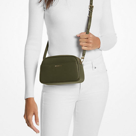 Michael Kors JET SET Ivy Leather Camera Crossbody Bag
