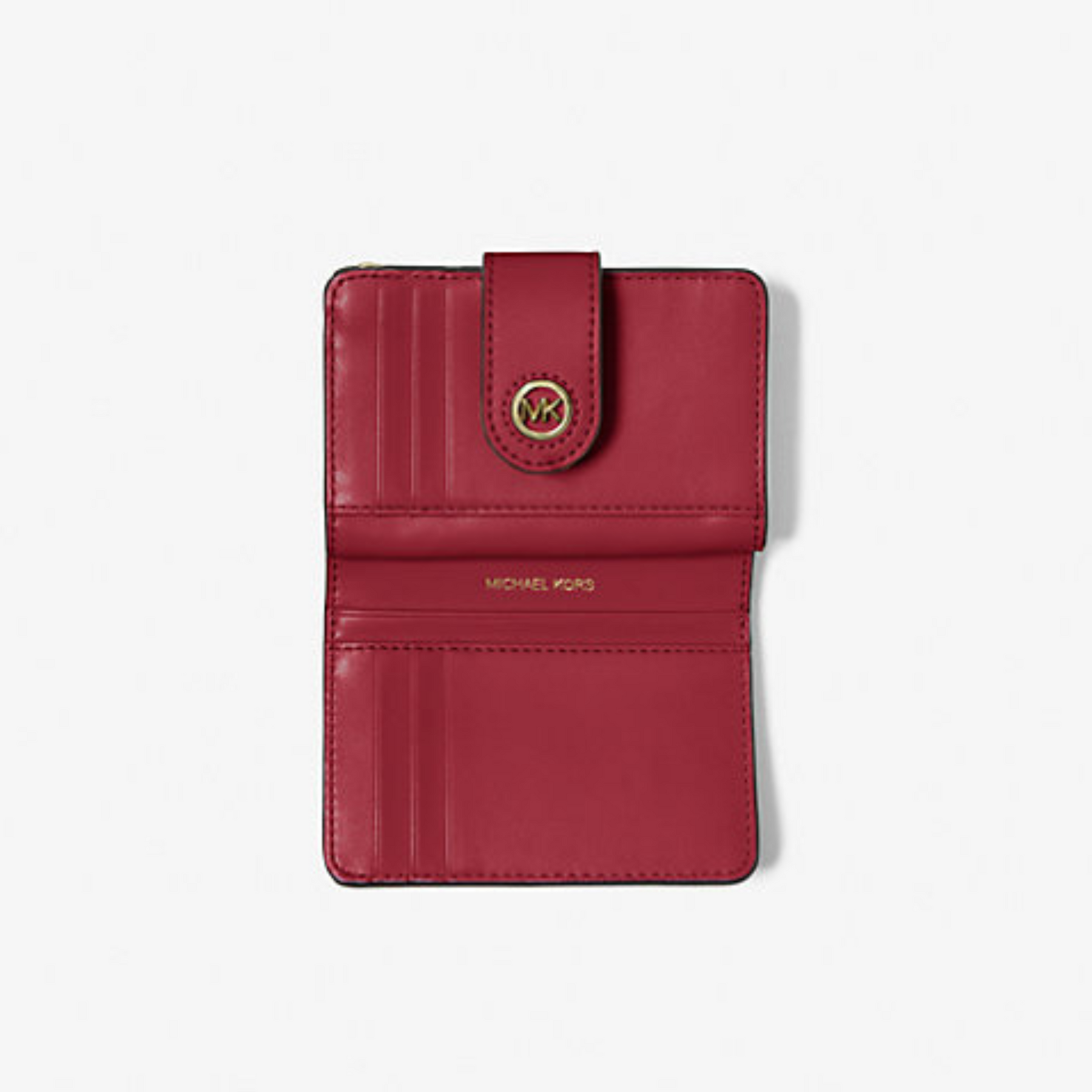 Michael Kors MERCER Small Red Leather Wallet Gerry McGuire s