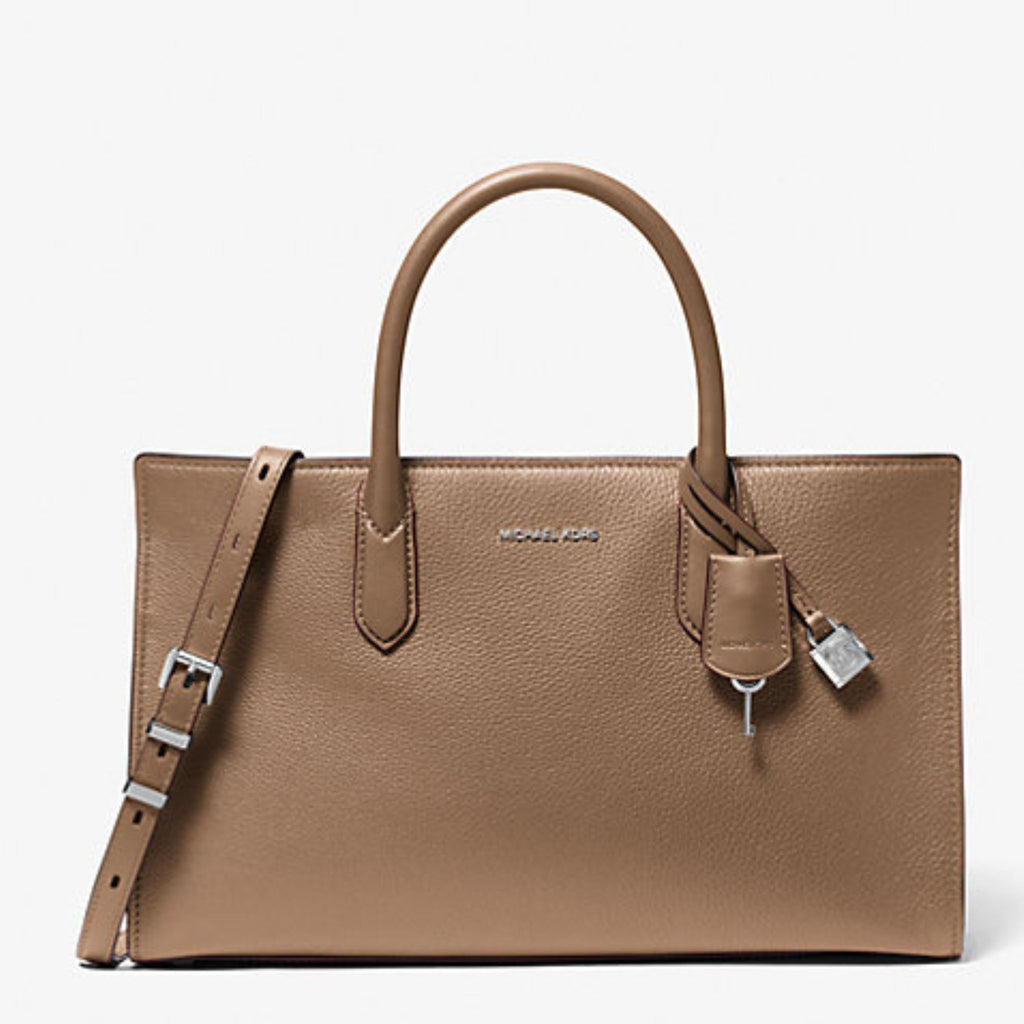 Michael Kors SCARLETT Driftwood Crocodile Embossed Patent Leather Satc Gerry McGuire s