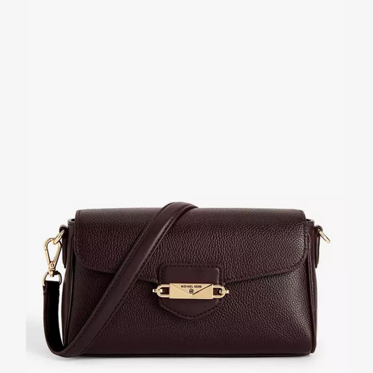Michael Kors FLEUR Chocolate Shoulder Crossbody Handbag
