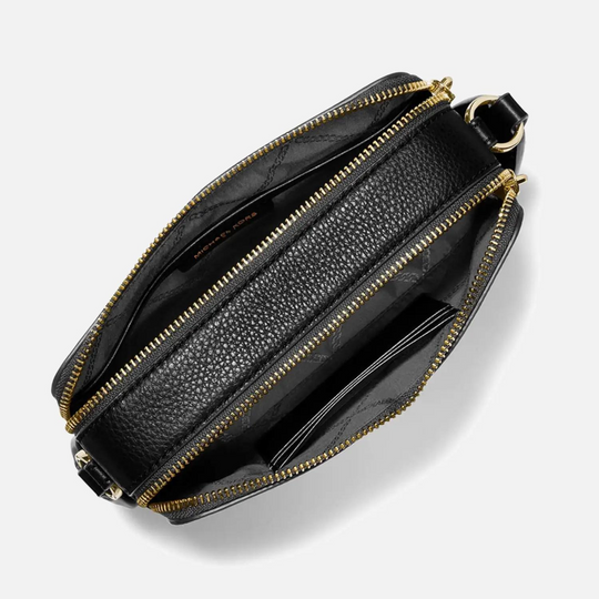 Michael Kors JET SET Double Zip Black Chain Camerabag