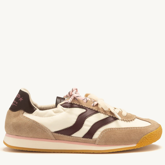 MRP.Star PURE Cream & Burgundy Trainers