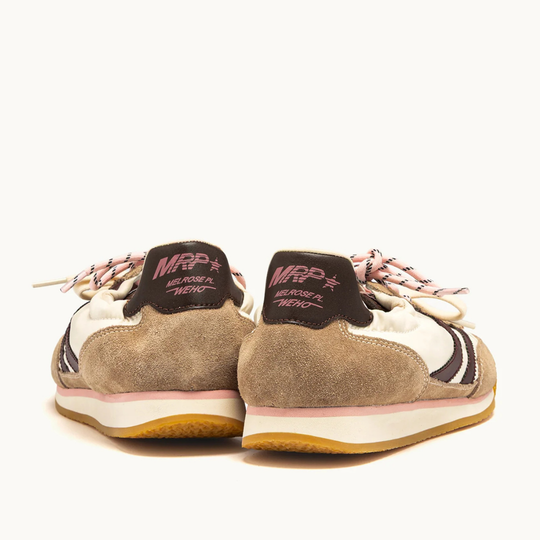 MRP.Star PURE Cream & Burgundy Trainers