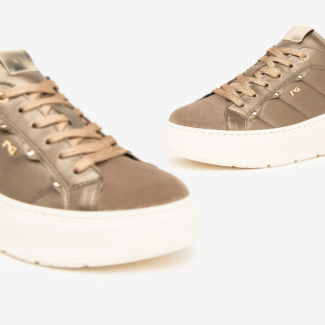 Nero Giardini BOBBI Bronze Leather Trainers