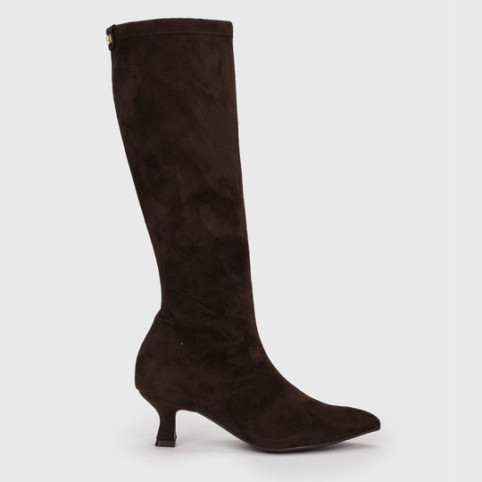 Pedro Miralles NIAMH Chocolate Knee Suede High Boots