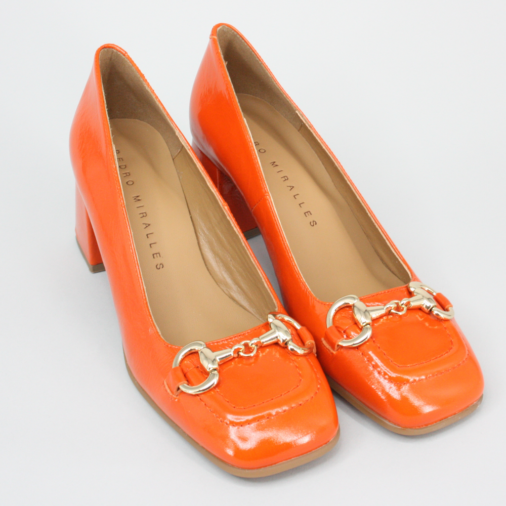 Pedro Miralles JOAN Orange Court Shoes