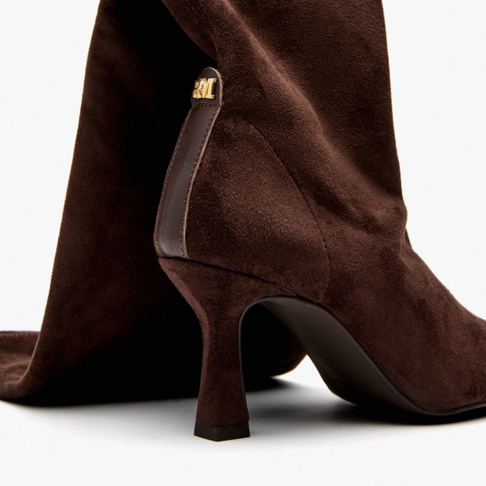 Pedro Miralles NIAMH Czekoladowe Zamszowe Kozaki do Kolan