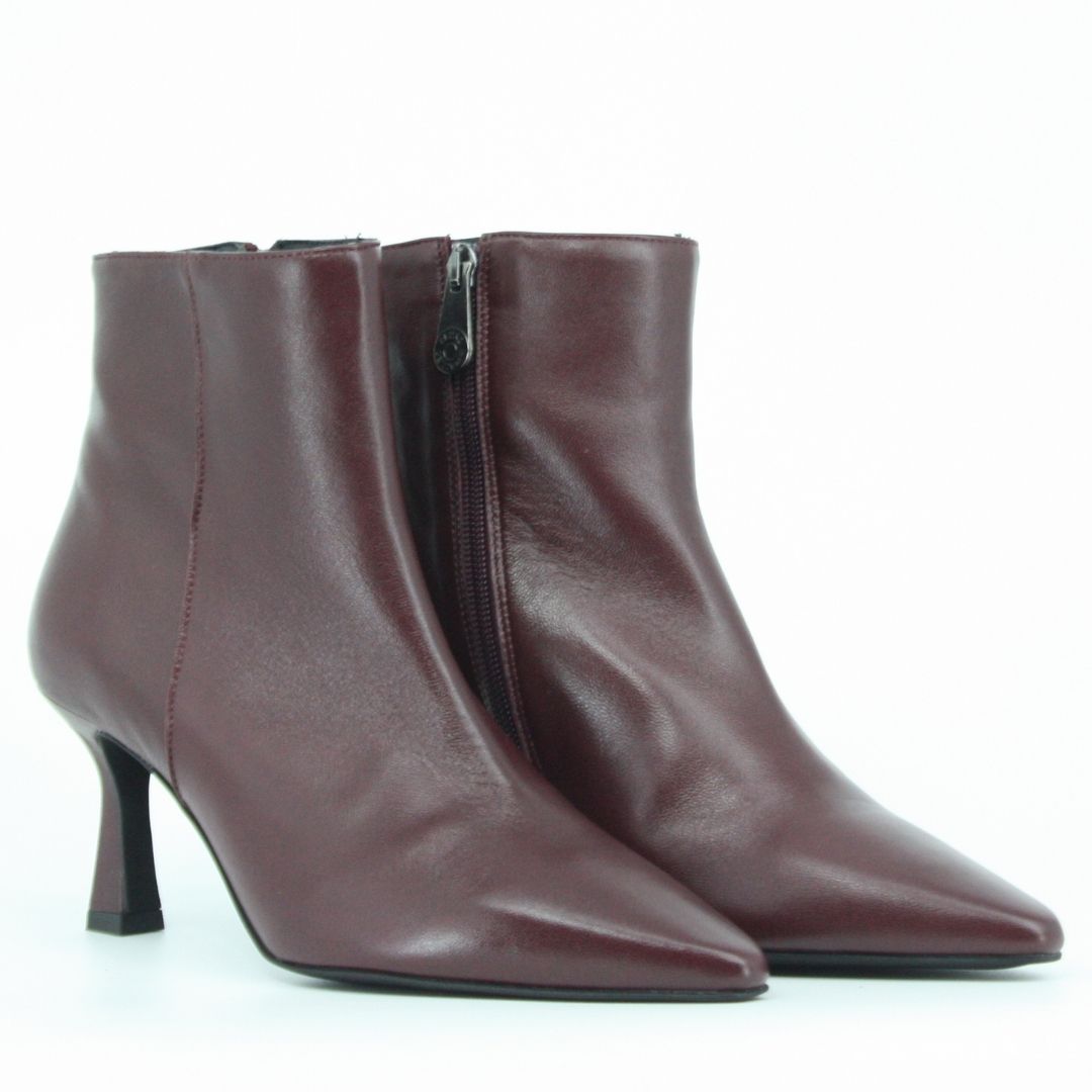 Pedro Miralles TARIN Burgundy Leather Ankle Boots
