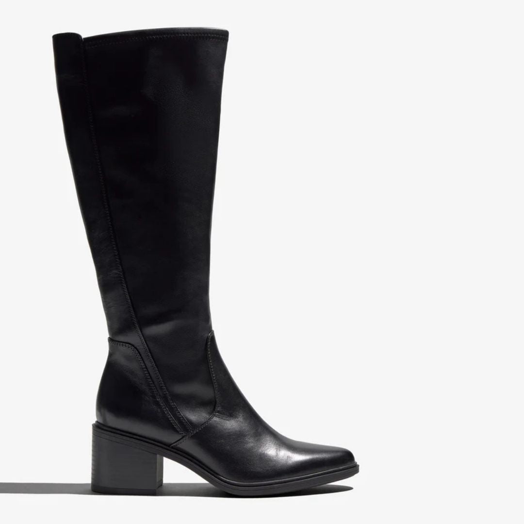 Regarde Le Ciel ELETTRA Black Leather Knee-High Boots
