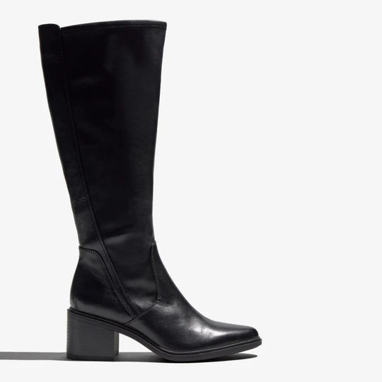 Regarde Le Ciel ELETTRA Black Leather Knee-High Boots