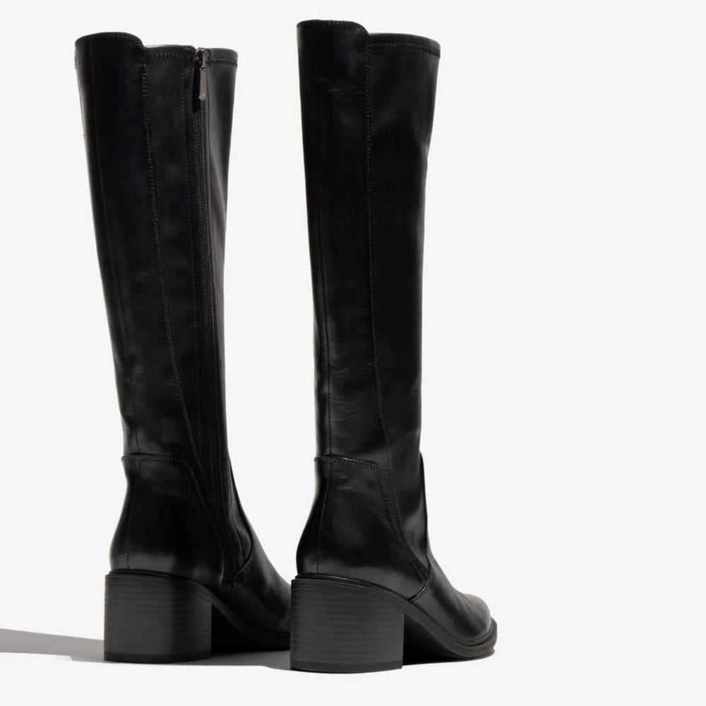 Regarde Le Ciel ELETTRA Black Leather Knee-High Boots