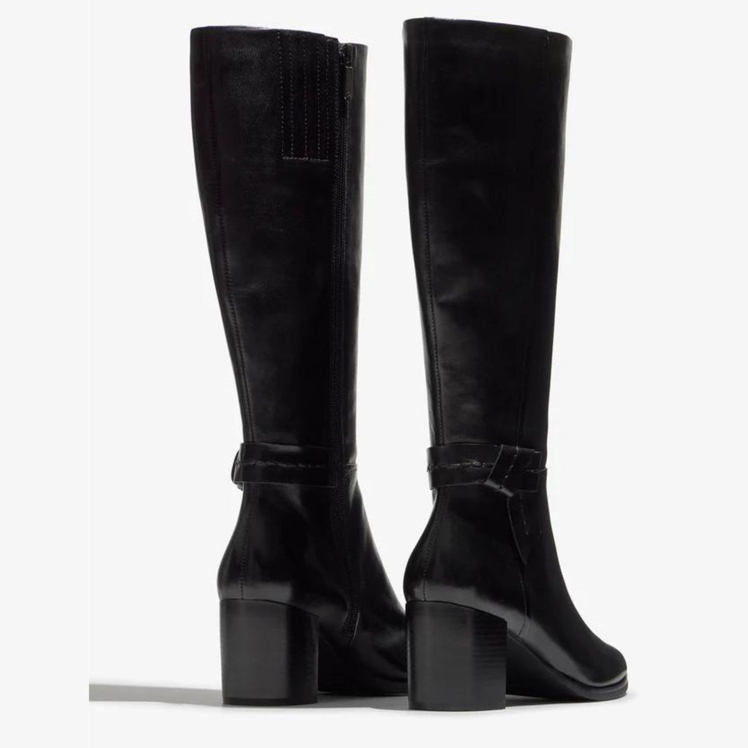 Regarde Le Ciel JOAN Black Leather Knee-High Boots