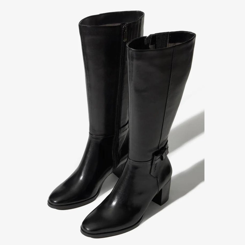 Regarde Le Ciel JOAN Black Leather Knee-High Boots