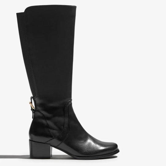 Regarde Le Ciel JOLENE Black Leather Knee-High Boots