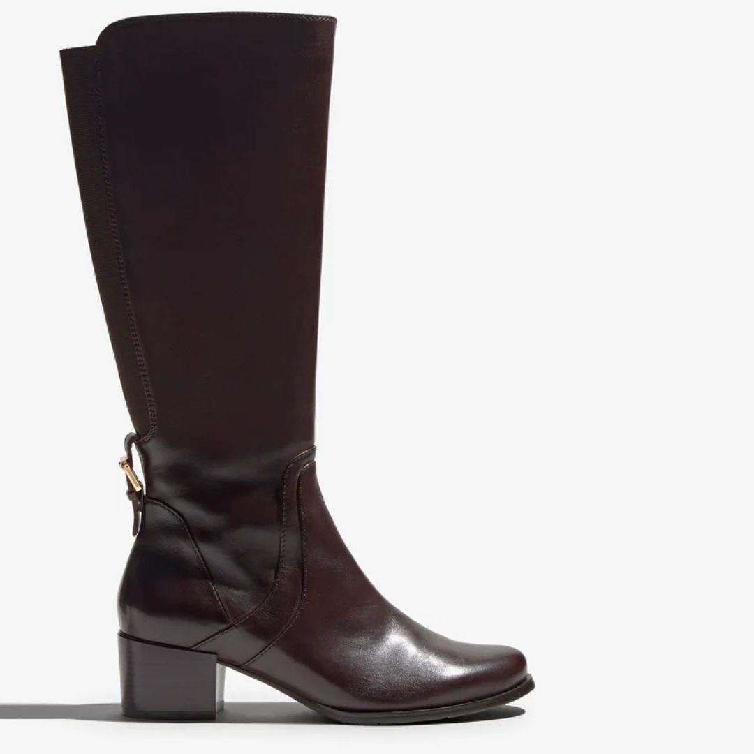 Regarde Le Ciel JOLENE Brown Leather Knee-High Boots