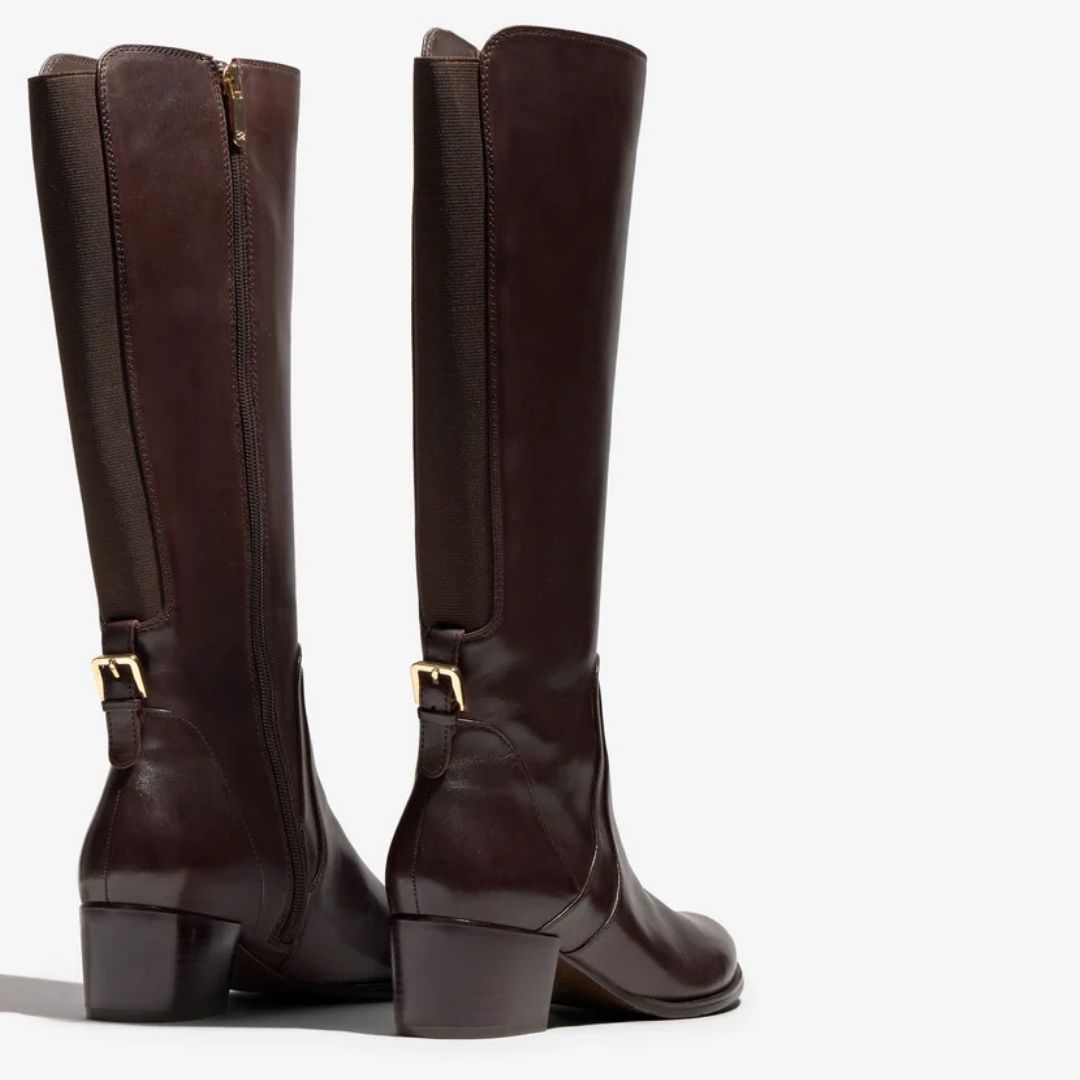 Regarde Le Ciel JOLENE Brown Leather Knee-High Boots