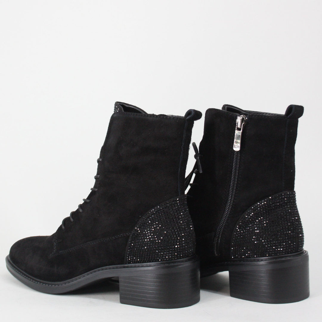 Regarde Le Ciel MOIRA Black Suede Ankle Boots