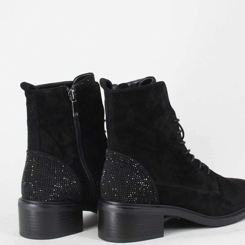 Regarde Le Ciel MOIRA Black Suede Ankle Boots