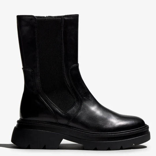 Regarde Le Ciel POLLY Black Leather Boots
